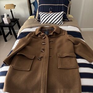 VINTAGE BURBERRY: Men’s Khaki 100% Wool Burberry’s Specialty Duffle Coat